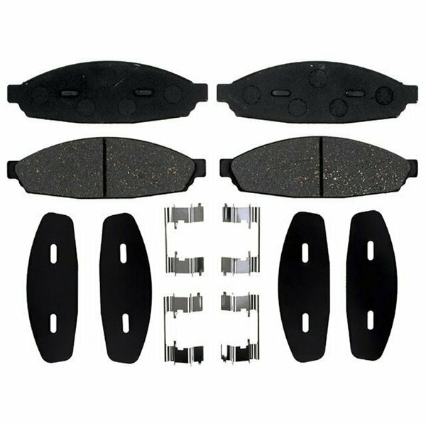 R/M Brakes BRAKE PADS OEM OE Replacement With Hardware Ceramic PGD953C